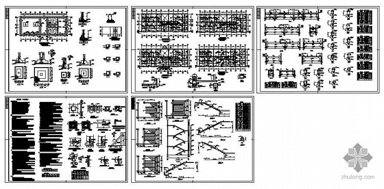 中国国家图书馆结构图资料下载-某砖混图书馆结构图