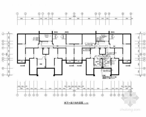 双龙戏珠DWG图纸资料下载-十一层住宅楼电气施工图纸