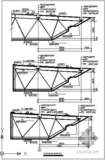报告厅网架屋面建筑图纸资料下载-某网架屋面节点构造详图（一）