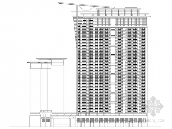 办公休闲娱乐俱乐部资料下载-[广东]33层高层商业综合体建筑施工图