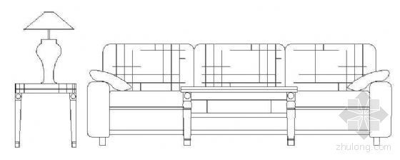 CAD沙发立面资料下载-沙发立面图块2