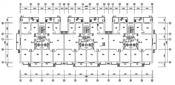 六层一梯三户施工图资料下载-太原市某住宅楼给排水施工图及计算书