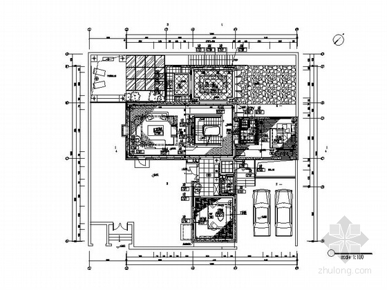双层别墅室内资料下载-[北京]北美风情现代双层别墅室内设计装修图（含实景图）