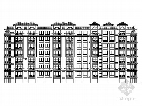 新西班牙式施工图资料下载-某七层西班牙式住宅楼建筑施工图