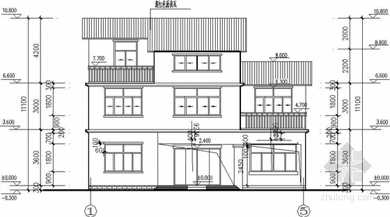 6层别墅建筑施工图资料下载-自建3层砌体别墅建筑结构施工图