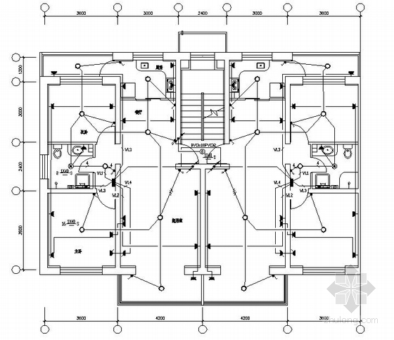 机械式立体车库电气资料下载-6层单元式住宅电气图