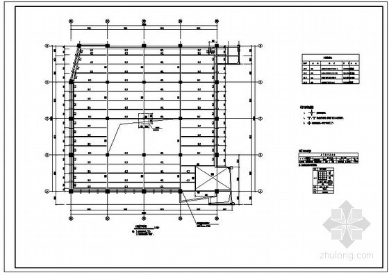夹层钢结构CAD资料下载-某钢结构夹层结构设计图