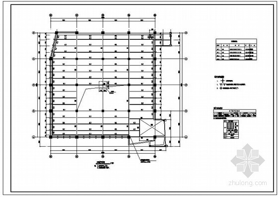 建筑钢结构设计图集资料下载-某钢结构夹层结构设计图
