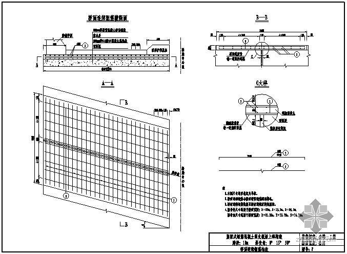 装配式钢筋混凝土简支板桥上部构造通用图（跨径10m、公路-Ⅰ级、1m板宽）-桥面连续钢筋构造 