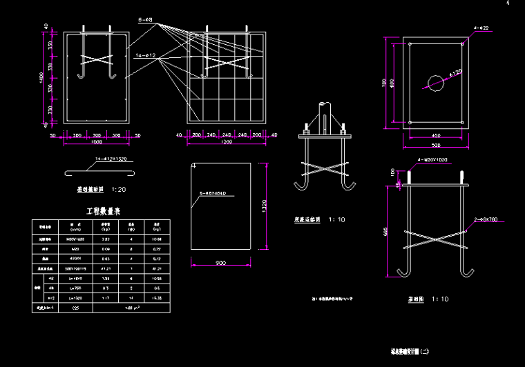 道路工程电子版设计图资料下载-道路工程标志基础设计图