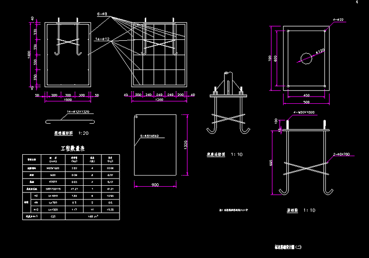 施工区临时标志设计图资料下载-道路工程标志基础设计图