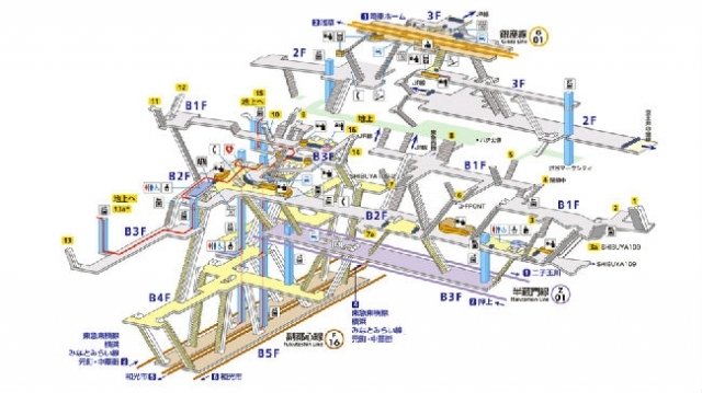 日本东京地图资料下载-东京地铁涩谷站为啥叫“地牢”