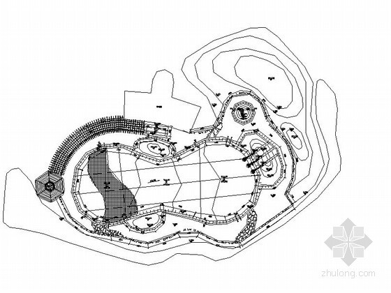 泳池施工图CAD资料下载-小区户外游泳池施工图