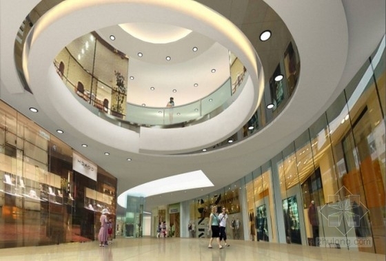 [北京]国际化时尚现代购物中心精装修设计方案主入口效果图 