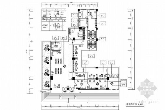 广州市西江引水工程技术标资料下载-[广州]经济技术开发区社区内金融营业厅室内装修图