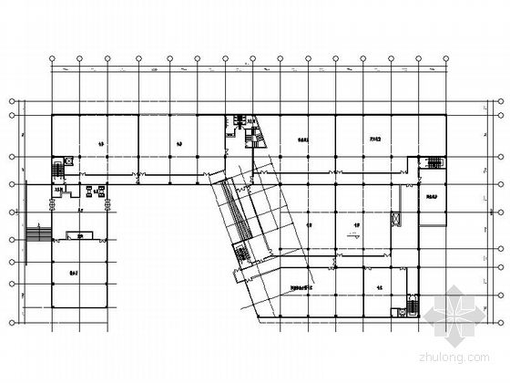 某知名大学图书馆建筑设计方案图（含效果图）-某知名大学图书馆建筑设计平面图