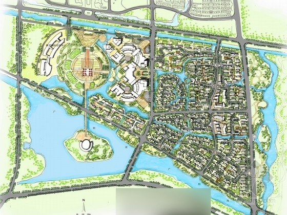 自然游憩地步道资料下载-[山东]“水文化”主题城市游憩商业区景观规划设计方案