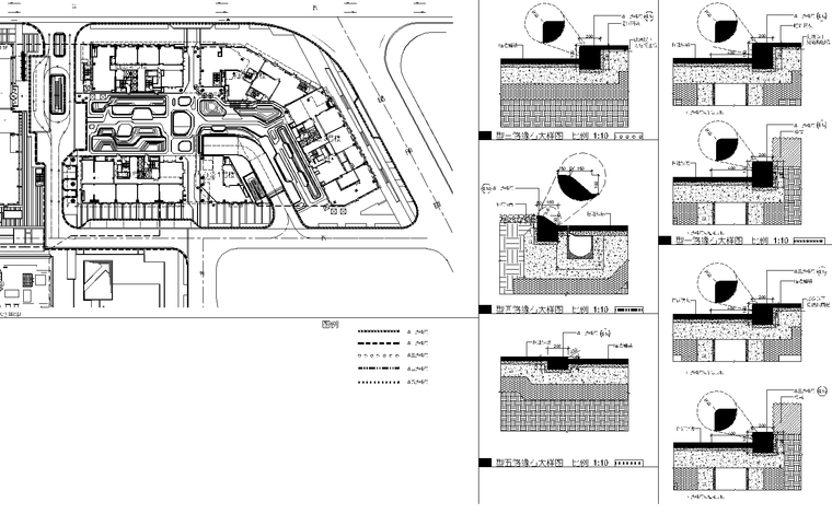 ​[上海]创智天地酒店景观及办公区景观设计CAD施工图（含文本）-5 路缘石大样图