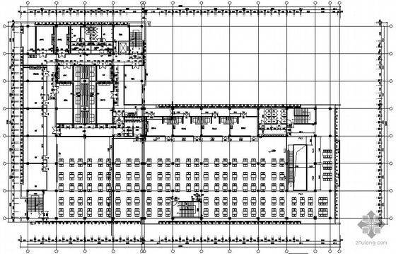 [威海]某高校分校节能型学生生活综合服务楼建筑施工套图（含节能设计）- 