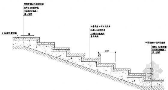 景观剖面详图资料下载-台阶剖面详图