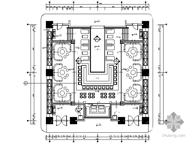 cad五星级酒店大厅资料下载-[广东]五星级酒店夜总会大厅施工图