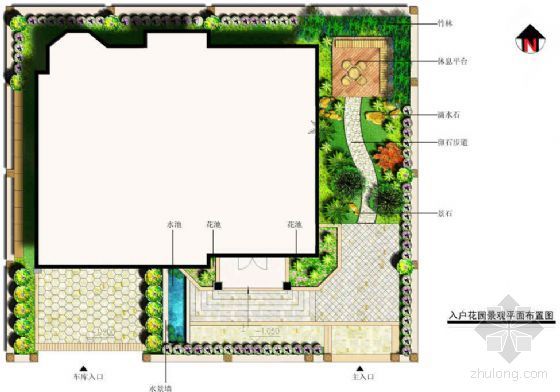 别墅小型花园设计资料下载-别墅花园景观设计方案
