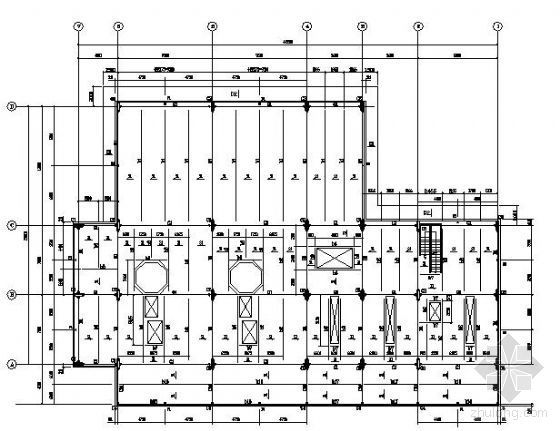 钢框架建筑结构图纸资料下载-某4层钢框架厂房结构图纸