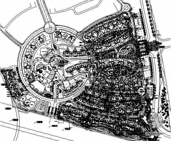 居住区施工底图资料下载-[广州]居住区景观设计施工图