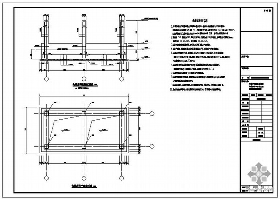 观光电梯结构设计资料下载-某商业广场观光电梯钢井架工程结构设计图