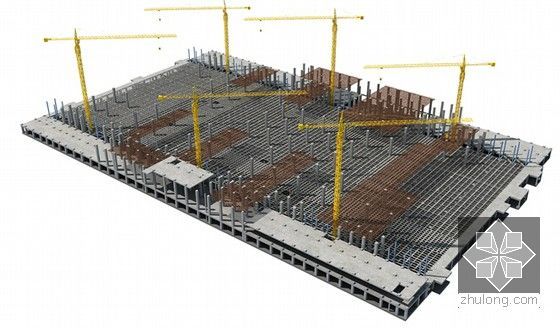 [安徽]钢筋混凝土框架工业园区施工组织设计（附三维流程图 600余页）-格构梁施工