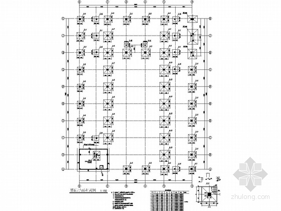 泳池池壁大样资料下载-三层框架结构游泳馆及温泉池建筑结构施工图