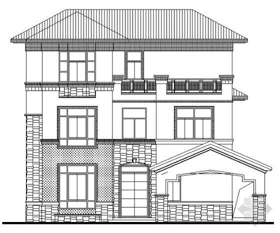 三层框架别墅建筑结构图资料下载-广东东莞某三层别墅（3-426型）建筑结构图