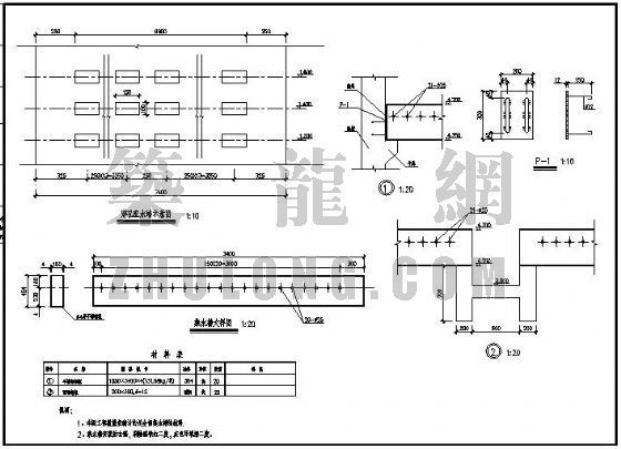 斜管沉淀池图cad资料下载-某20000t/d反应沉淀池设计图