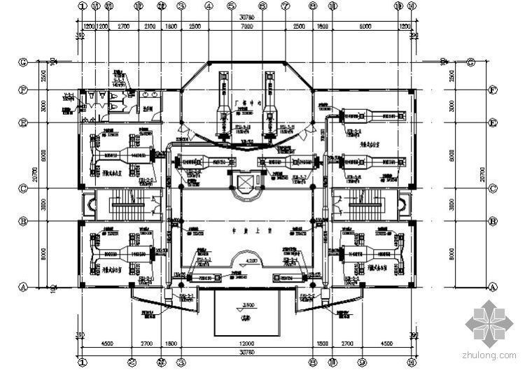 中央空调毕业设计图纸资料下载-太原市某办公楼中央空调毕业设计