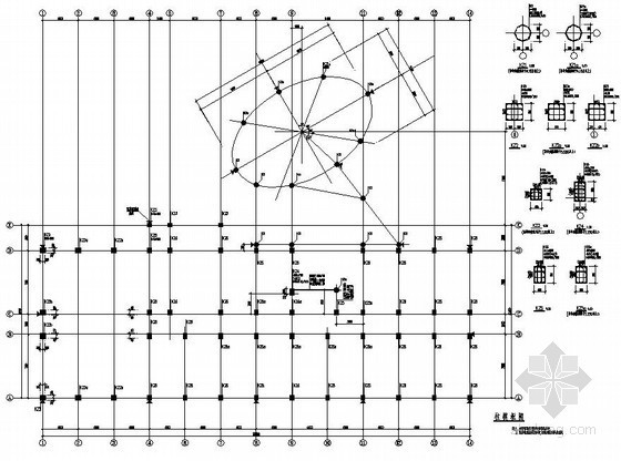 四层办公楼全套施工图资料下载-四层框架结构办公楼结构施工图