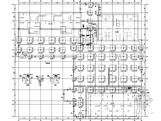 地下二层车库结构图纸资料下载-3300平米地下一层全埋式车库结构施工图（含建筑图）