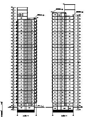 高层塔式商场住宅建筑施工图