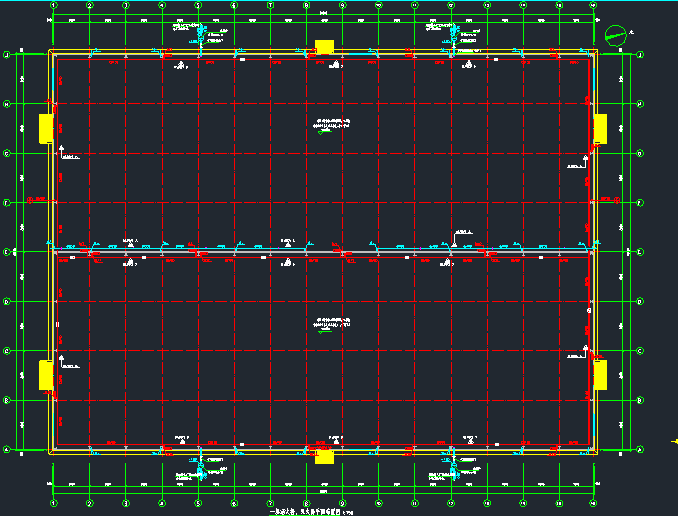 90mX66m门钢结构仓库（建筑、结构、电气、给排水）_7