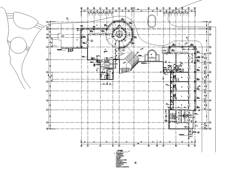 欧式多层会所建筑设计方案施工图CAD-1