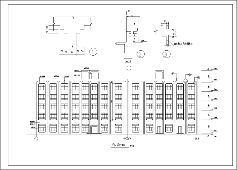 现代多层宾馆酒店建筑资料下载-5套现代多层宾馆酒店建筑设计施工图CAD