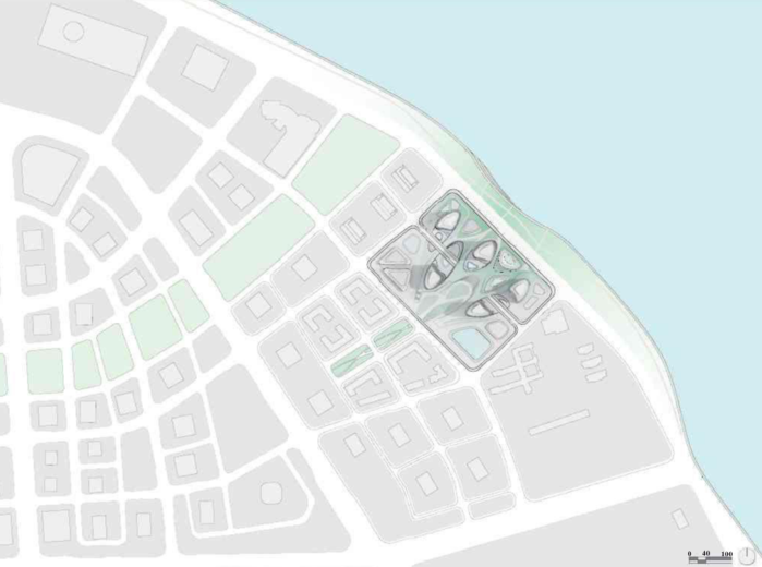 [浙江]超高层办公建筑概念设计方案文本（PDF+104页）-规划总图