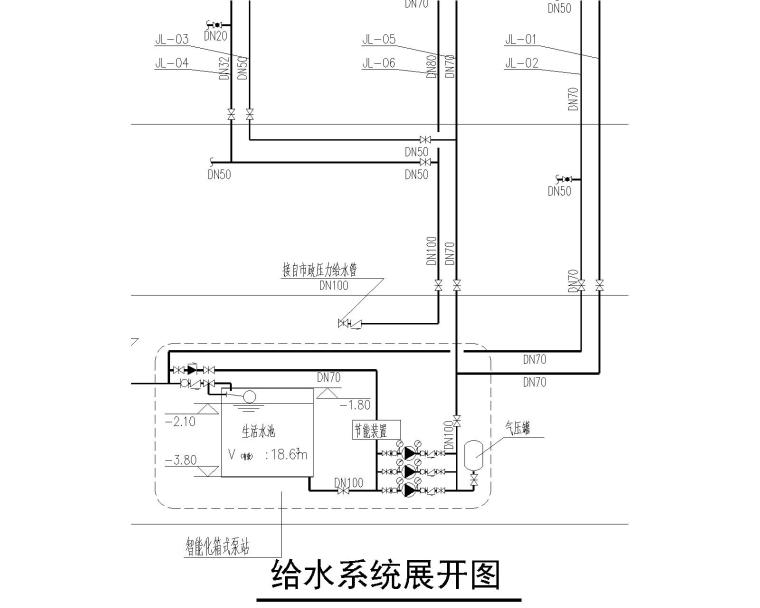 监电施工方案资料下载-[安徽]滁州质监局给排水施工图