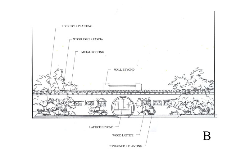 景观手绘|北京新北京故事居住区景观方案（含CAD施工图，PSD）-B- WOOD GATE