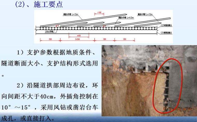 大型国企钻爆法隧道施工技术培训讲义PPT（103页）-超前小导管