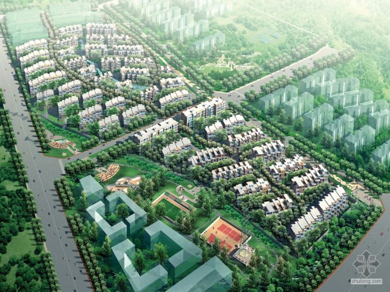 居住小区实景资料下载-[北京]某成熟现代小区概念方案(含实景照片)