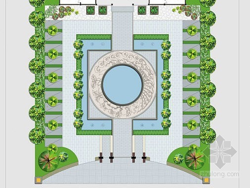 祠堂建筑方案图资料下载-祠堂景观方案概念设计