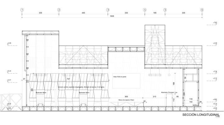 装配式建筑新思路：同一模块堆积产生多样变化-西班牙装配式亭子：立面图