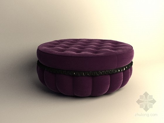 圆形沙发su模型资料下载-圆形沙发3D模型下载