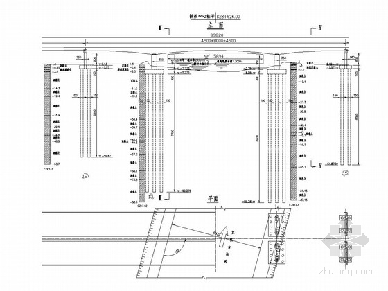 80m桥型布置图资料下载-45+80+45m变截面连续箱梁桥全套施工图（149张）