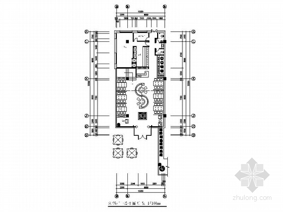 两层餐饮cad平面图资料下载-时尚现代两层火锅店室内设计施工图+效果图